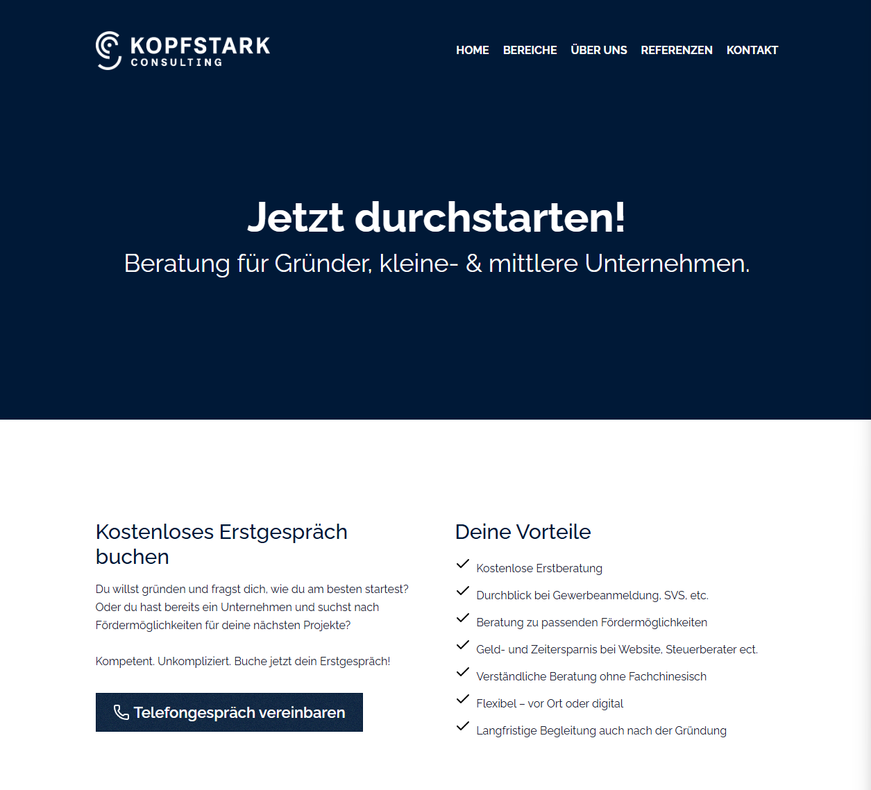 Business Consulting Website