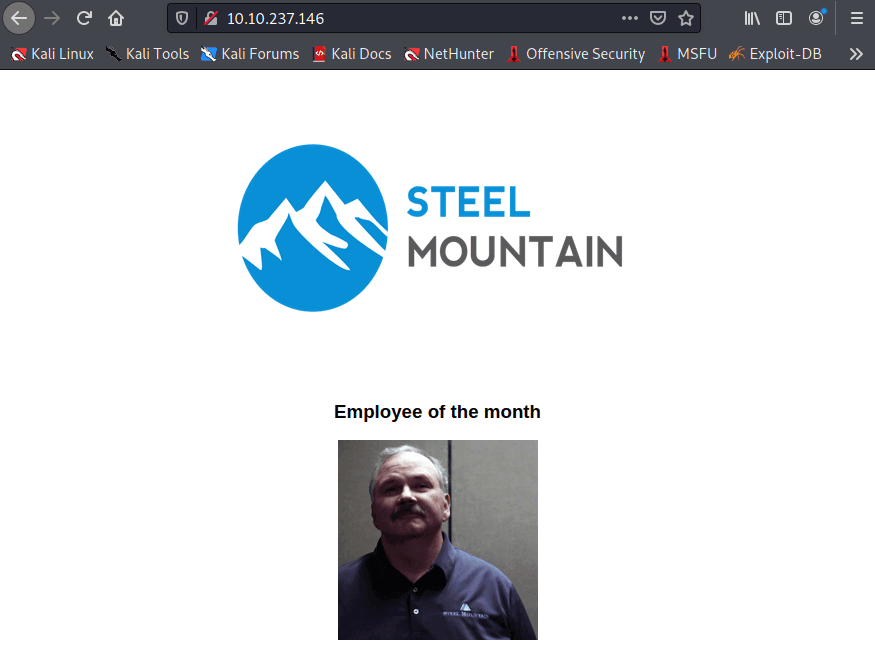 The website that is running on port 80